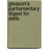 Gleason's Parliamentary Digest For Delib door Fannie Mattoon Gleason