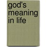 God's Meaning In Life by Samuel McComb