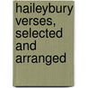 Haileybury Verses, Selected And Arranged by anon.