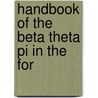 Handbook Of The Beta Theta Pi In The For door Beta Theta Pi