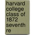 Harvard College Class Of 1872 Seventh Re