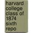 Harvard College Class Of 1874 Sixth Repo