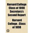 Harvard College Class Of 1898 Secretary'
