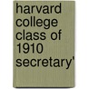 Harvard College Class Of 1910 Secretary' door Harvard College Class of 1905