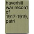 Haverhill War Record Of 1917-1919, Patri