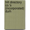 Hill Directory Co.'s (Incorporated) Durh door Hill Directory Company