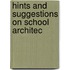 Hints And Suggestions On School Architec