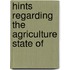 Hints Regarding The Agriculture State Of