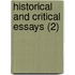 Historical And Critical Essays (2)