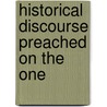 Historical Discourse Preached On The One door Mrs Jameson
