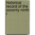 Historical Record Of The Seventy-Ninth R
