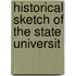 Historical Sketch Of The State Universit
