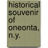 Historical Souvenir Of Oneonta, N.Y.