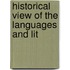 Historical View Of The Languages And Lit