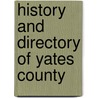 History And Directory Of Yates County door Stafford Canning Cleveland