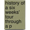 History Of A Six Weeks' Tour Through A P door Mary Wollstone Shelley