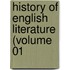 History Of English Literature (Volume 01