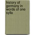 History Of Germany In Words Of One Sylla