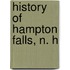 History Of Hampton Falls, N. H