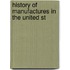 History Of Manufactures In The United St