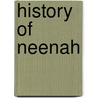 History Of Neenah door G.A. Cunningham