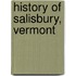 History Of Salisbury, Vermont
