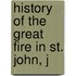 History Of The Great Fire In St. John, J