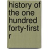 History Of The One Hundred Forty-First R door David Craft
