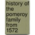 History Of The Pomeroy Family From 1572