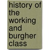 History Of The Working And Burgher Class door Adolphe Granier De Cassagnac