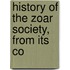 History Of The Zoar Society, From Its Co