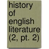 History Of English Literature (2, Pt. 2) door Bernhard Aegidius Konrad Ten Brink