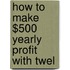 How To Make $500 Yearly Profit With Twel