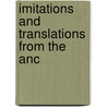 Imitations And Translations From The Anc by John Cam Hobhouse Broughton