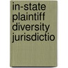 In-State Plaintiff Diversity Jurisdictio by United States. Administration