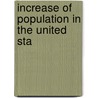 Increase Of Population In The United Sta door William Sidney Rossiter