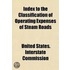 Index To The Classification Of Operating