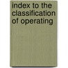 Index To The Classification Of Operating door United States. Interstate Commission