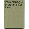 Index-Catalogue Of The Library Of The Ch door Chicago Law Institute Library