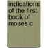 Indications Of The First Book Of Moses C