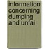 Information Concerning Dumping And Unfai