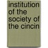 Institution Of The Society Of The Cincin