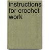 Instructions For Crochet Work by Livetta] (White