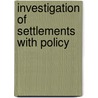 Investigation Of Settlements With Policy door National Association of Commissioners