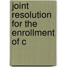 Joint Resolution For The Enrollment Of C door United States Congress Affairs