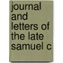 Journal And Letters Of The Late Samuel C