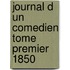 Journal D Un Comedien Tome Premier 1850