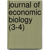 Journal Of Economic Biology (3-4) door Onbekend