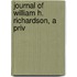 Journal Of William H. Richardson, A Priv