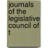 Journals Of The Legislative Council Of T